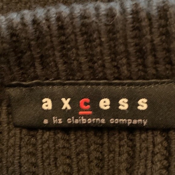 NWT Access Liz Claiborne Black Knit Fly Away Sweater Size XL Sleeveless Sweater - Picture 4 of 9